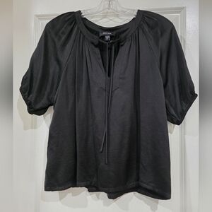 Black Silk Top